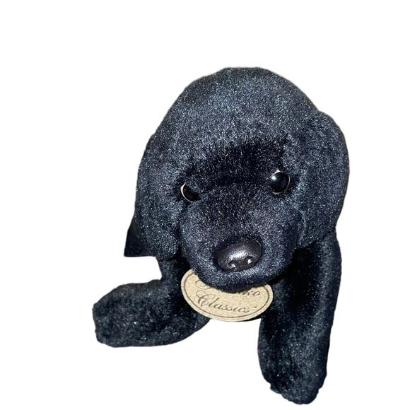 Yomiko Classics Plush Dog Black Labrador Pup Russ Nursery Lab Stuffed Shower 14" - Picture 11 of 11